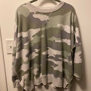 Aerie camo sweatshirt